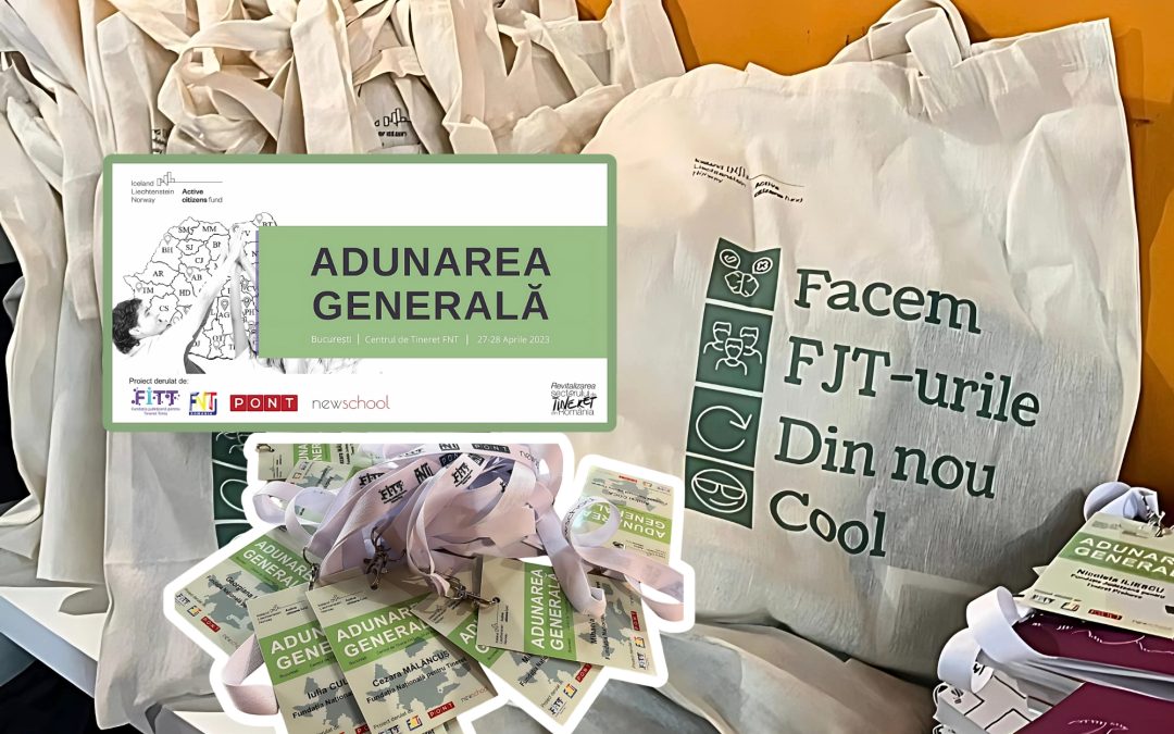 Am participat la FACEM FJT-URILE DIN NOU COOL (sesiuni de lucru, networking și informare), precum și la ADUNAREA GENERALĂ A FNT (2023)